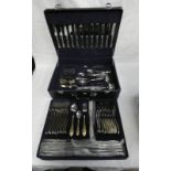 CASED SILVER PLATED 12 PLACE CANTEEN OF CUTLERY BY SUISSINE Condition Report: