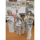 6 LLADRO NAO & OTHER FIGURES