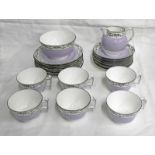 SPODE LILAC & WHITE TEASET