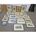 KENNETH M STILL THE CROWN TOWER KING COLLEGE SIGNED ETCHING & OTHER ETCHINGS, ENGRAVINGS,