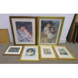 AS BOYD 1876 OVERCOME SIGNED FRAMED WATERCOLOUR & VARIOUS PICTURES