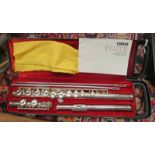 YAMAHA FLUTE YF2115 NO.119879 WITH BODY STAMPED NIPPON GAKKI CO.