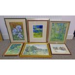 FORRESTOR SIGNED 3 FRAMED OIL PAINTINGS FRAMED WATERCOLOUR SIGNED LAURIE FORRESTOR,