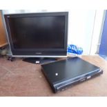 PANASONIC VIERA 26" TELEVISION AND PANASONIC DVD PLAYER