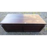 PINE COFFER WITH 2 DRAWER INTERIOR,