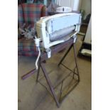 ACME CLOTHES MANGLE ON WROUGHT METAL STAND