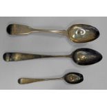 GEORGE III SILVER DESSERT SPOON,