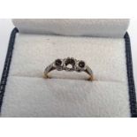 18CT GOLD AND PLATINUM RING MOUNT - 2.