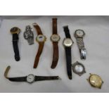 VARIOUS GENTS WRISTWATCHES