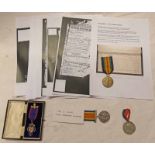 WW1 PAIR OF MEDALS TO 2934 PTE. G. WOOD. YORK.
