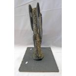 ORTHOCERAS FOSSIL TOWER SCULPTURE Condition Report: 8.5kg. 47.5cm tall.