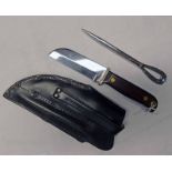 UNDER HEAVY DUTY BOAT KNIFE WITH UNDER SCABBARD