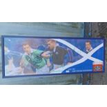 FRAMED SIGNED RUGBY PRINT,