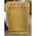 PAINTED WOODEN SIGN/STAND 'NORTH BRITISH, NORTH BRITISH LINOLEUM CO. LTD, DUNDEE, 106.