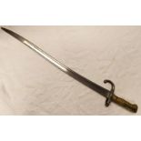 FRENCH MODEL 1866 CHASSEPOT SWORD BAYONET WITH 57.