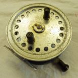 HARDY 4 INCH ALLOY SILVEX SUPERBA CENTRE PIN REEL WITH IVORINE QUADRANT,