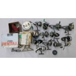 SELECTION OF VARIOUS FISHING REELS TO INCLUDE PENN NO 85 MULTIPLIER REED,