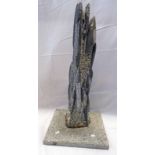 ORTHOCERAS FOSSIL TOWER SCULPTURE Condition Report: 13.2kg. 58.5cm tall.