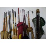 SCOTTIE ROD IN BAG, ABU ROD IN BAG, HARDY ROD IN ALUMINIUM TUBE, SELECTION OF VARIOUS RODS,