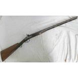 12-BORE PERCUSSION DOUBLE BARREL SPORTING GUN POSSIBLY BY WEST OF LONDON, 72.