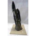 ORTHOCERAS FOSSIL TOWER SCULPTURE Condition Report: 11.35kg. 52.5cm tall.