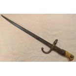 FRENCH 1874 GRAS BAYONET WITH 35.