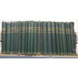 22 VOLUMES OF THE WORKS OF CHARLES DICKENS, HOUSEHOLD EDITION TO INCLUDE OLIVER TWIST,