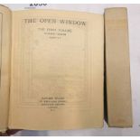 THE OPEN WINDOW IN 2 QUARTER VELLUM BOUND VOLUMES - 1910-11 Condition Report: No