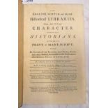 THE ENGLISH, SCOTCH AND IRISH HISTORICAL LIBRARIES,