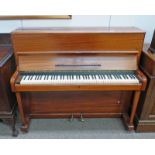 MAHOGANY CASED OVERSTRUNG STANDING PIANO