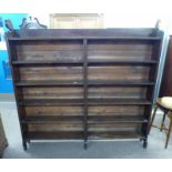 LATE 19TH CENTURY MAHOGANY BOOKCASE.