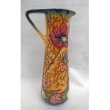 MOORCROFT POTTERY COSMOS PATTERN JUG DESIGNED BY RACHEL BISHOP,