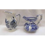 ROYAL DOULTON GOLDSMITH JUG AND A MASONS BLUE AND WHITE JUG -2- Condition Report: