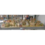 VERY LARGE SELECTION LILLIPUT LANE AND OTHER HOUSES ON ONE SHELF - 48 APPROX