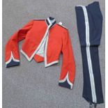 EARL OF DALHOUSIE RED MESS DRESS JACKET WITH TERRITORIAL SHOULDER TITLES,