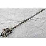 SCOTTISH BASKET HILTED SWORD WITH A 77.