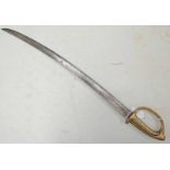 CONTINENTAL BRIQUET TYPE SWORD WITH 65CM LONG BLADE BY HOLLER
