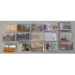 2 BOXES OF POSTCARDS TO INCLUDE SCOTLAND WITH DUNDEE, GLASGOW, DUFFTOWN, ABERDEEN, ETC, TRACTORS,