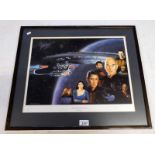 LIMITED EDITION STAR TREK 'WHERE NO ONE HAS GONE' SIGNED PRINT BY TREVOR HORSWELL,