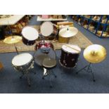 TEMPO BY DIXON 8-PIECE DRUM SET WITH STOOL