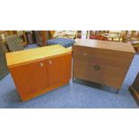 SYMBOL FURNITURE TEAK 2 DOOR CABINET WIDTH 81CM X HEIGHT 61CM,