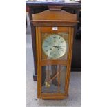 BHS OAK CASED WALL CLOCK