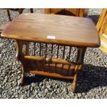 ERCOL ELM MAGAZINE RACK