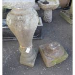 STONE GARDEN PLINTH & STONE BASE,