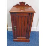 LATE 19TH CENTURY MAHOGANY SINGLE DOOR CABINET.