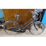RALEIGH BIKE WITH SPRING SADDLE SEAT MARKED BROOKS