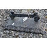 PAINTED CAST IRON BOOT SCRAPER