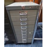 BISLEY METAL MULTI-DRAWER FILING CHEST,