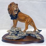 BORDER FINE ARTS 'AFRICAN LION' FIGURE MARKED W.W.