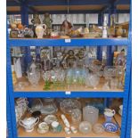 SELECTION OF VARIOUS ITEMS INCLUDING PAPERWEIGHTS, CRYSTAL BOWLS,